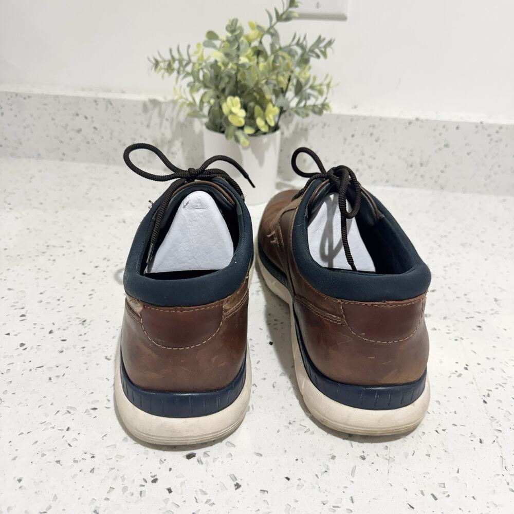 Johnston & Murphy brown leather sneakers Comfort Walking Airport Travel Size 11. - Picture 5 of 5